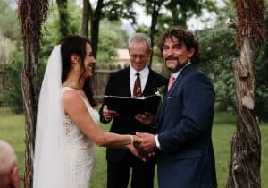 Taos Art Museum outdoor wedding