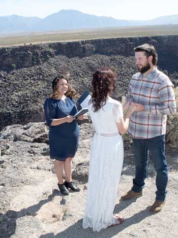 Crystal officiates at the Gorge