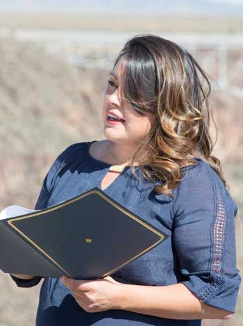 Crystal Martinez, wedding officiant in Taos