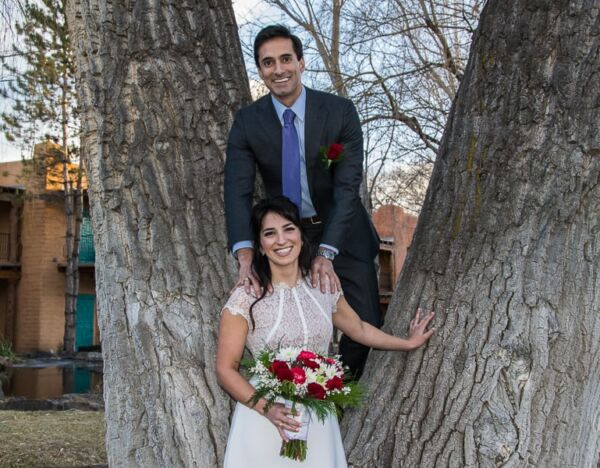 In one of the cottonwoods in the Sacred Circle at El Monte Sagrado.