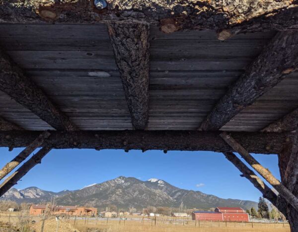 The view from under the ramada