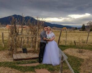Early spring elopement in the shadow of sacred Taos Mountain