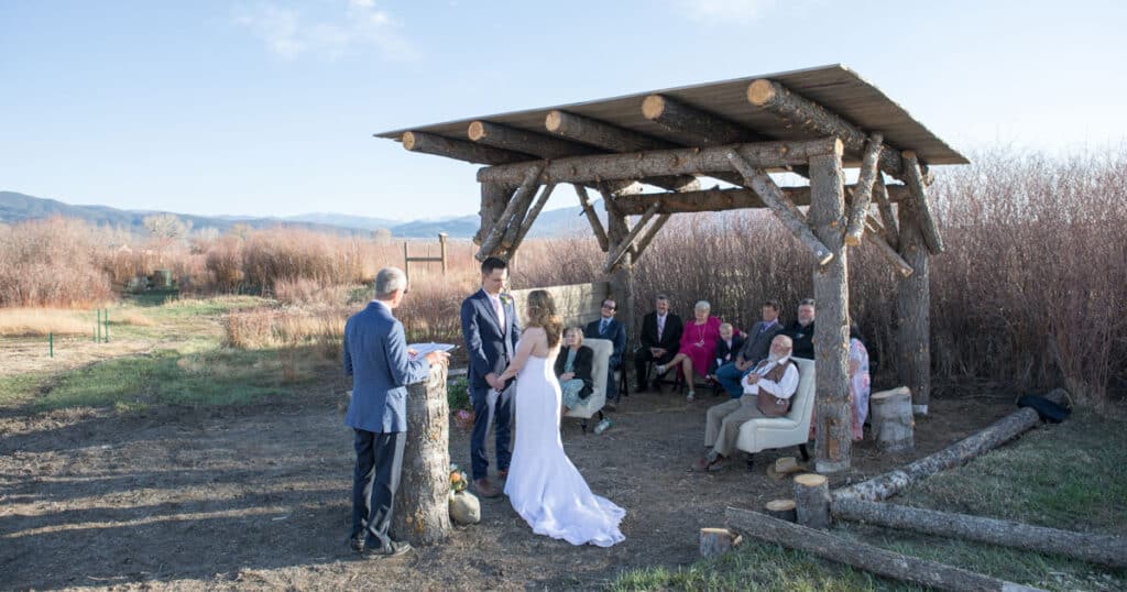 A trial run in the new micro weddings venue in Taos